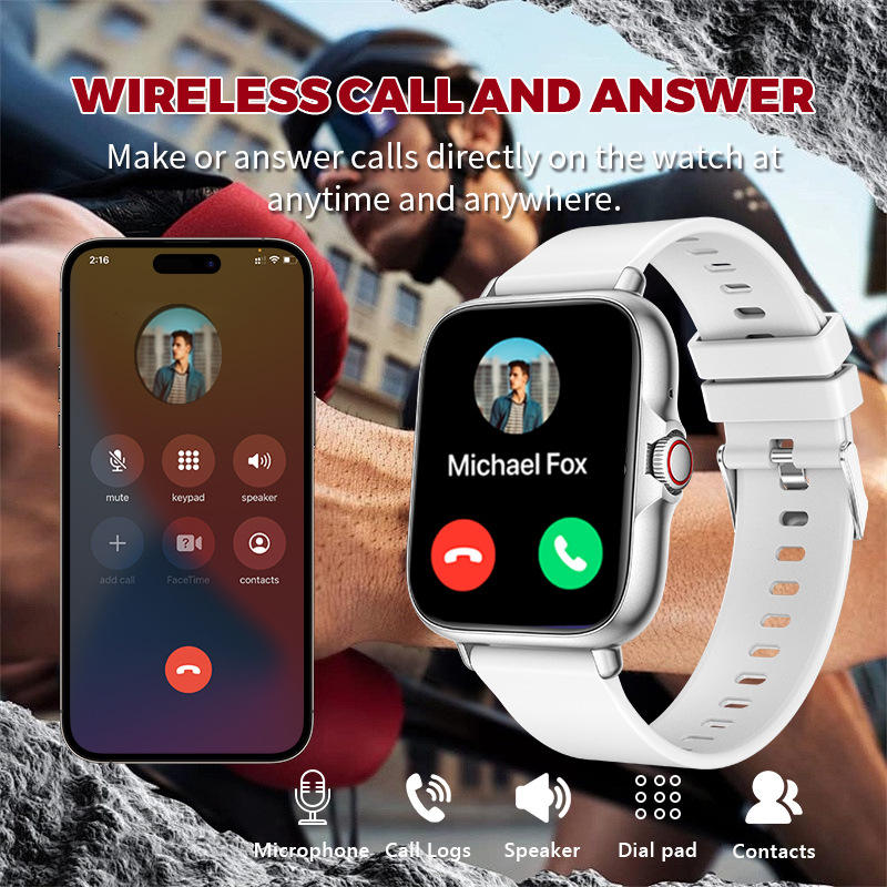 Smart Sports Watch – Bluetooth Calling & Multi-Function Fitness Smartwatch