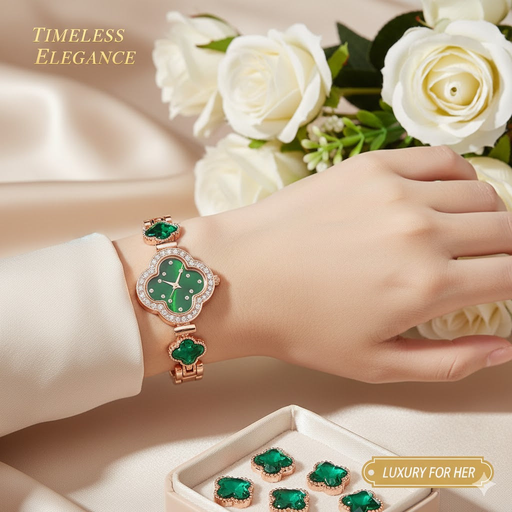 Luxury Quartz Watch - with Diamond Bracelet